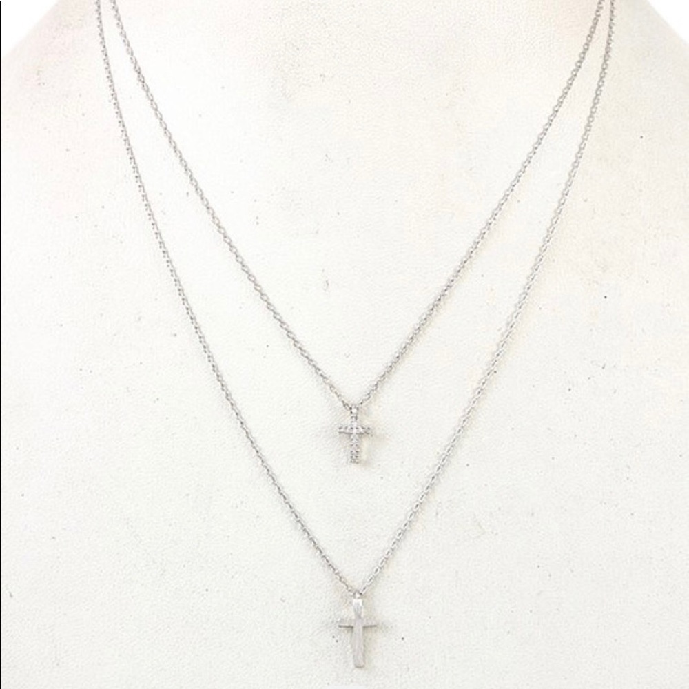 Double crossed (white gold)